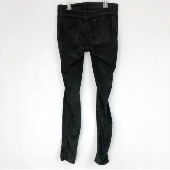 7 for all mankind faux leather & suede jegging pants - Picture 8 of 9